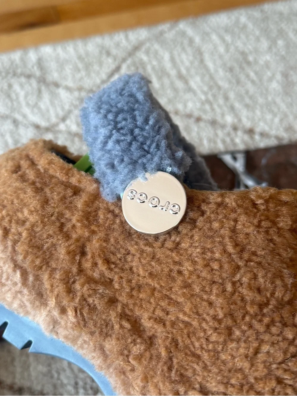 Lil Nas X x Crocs Mega Crush Brown Sherpa Clogs M5 W7 NWT 209508-088
